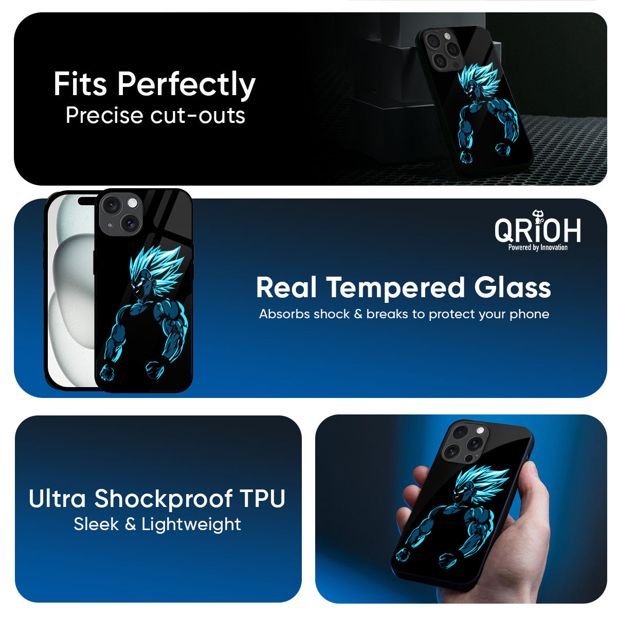 Pumped Up Anime Glass Case for iPhone 17 Pro Max