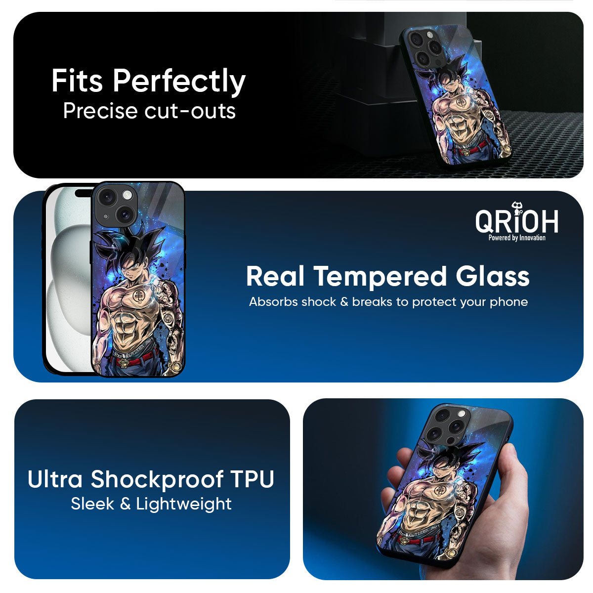 Branded Anime Glass Case for iPhone 17 Pro Max