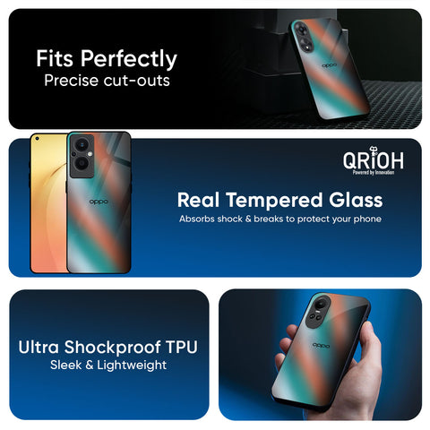 Melted Emerald Glossy Case for Oppo Reno13 Pro 5G