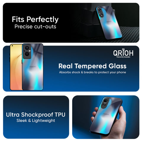 Blue Swan Shadow Glossy Case for Oppo Reno13 Pro 5G