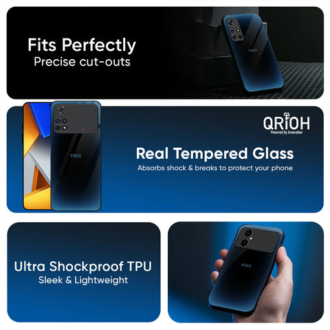 Blue Dynamic Glossy Case for Poco F6 5G