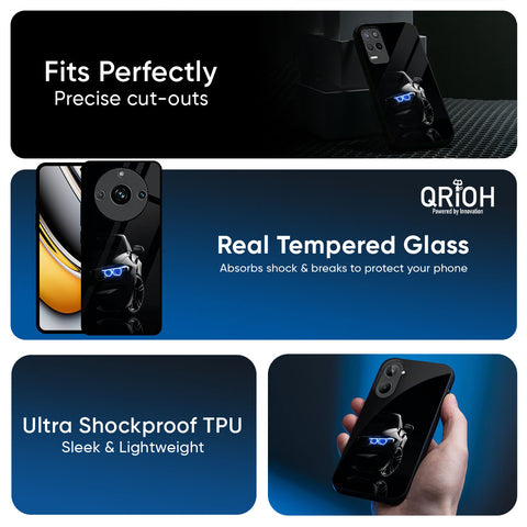 Car In Dark Glossy Case for Realme P3 5G
