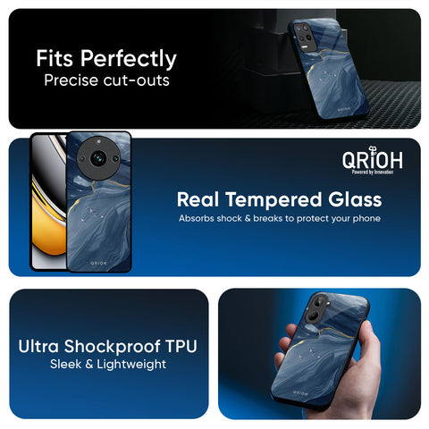 Deep Ocean Marble Glossy Case for Realme P3 5G