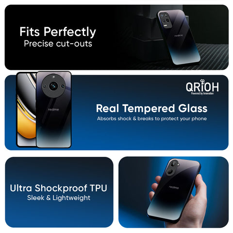 Black Obsidian Glossy Case for Realme 14x 5G