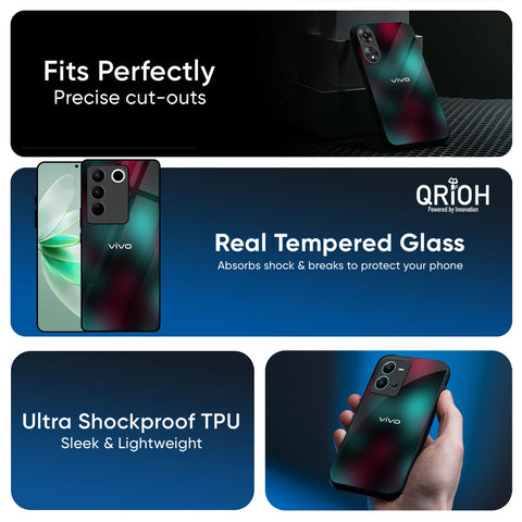 Dark Gradiant Glossy Case for Vivo V50e 5G