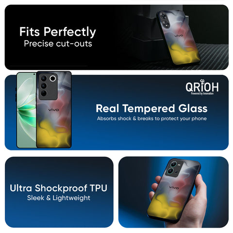 Colorful Smoke Glossy Case for Vivo V50e 5G