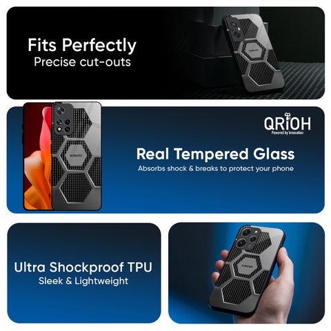 Hexagon Style Glossy Case For Redmi 14C 5G