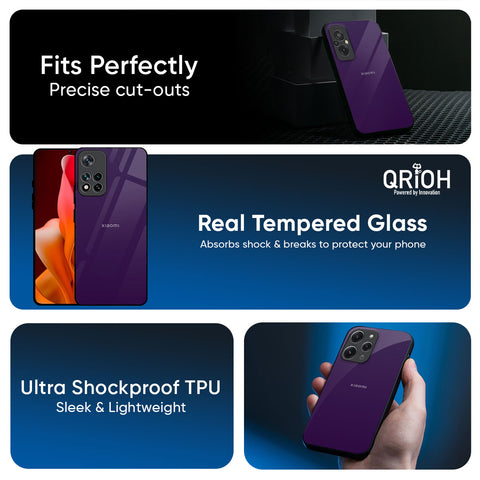 Dark Purple Glossy Case for Redmi 14C 5G