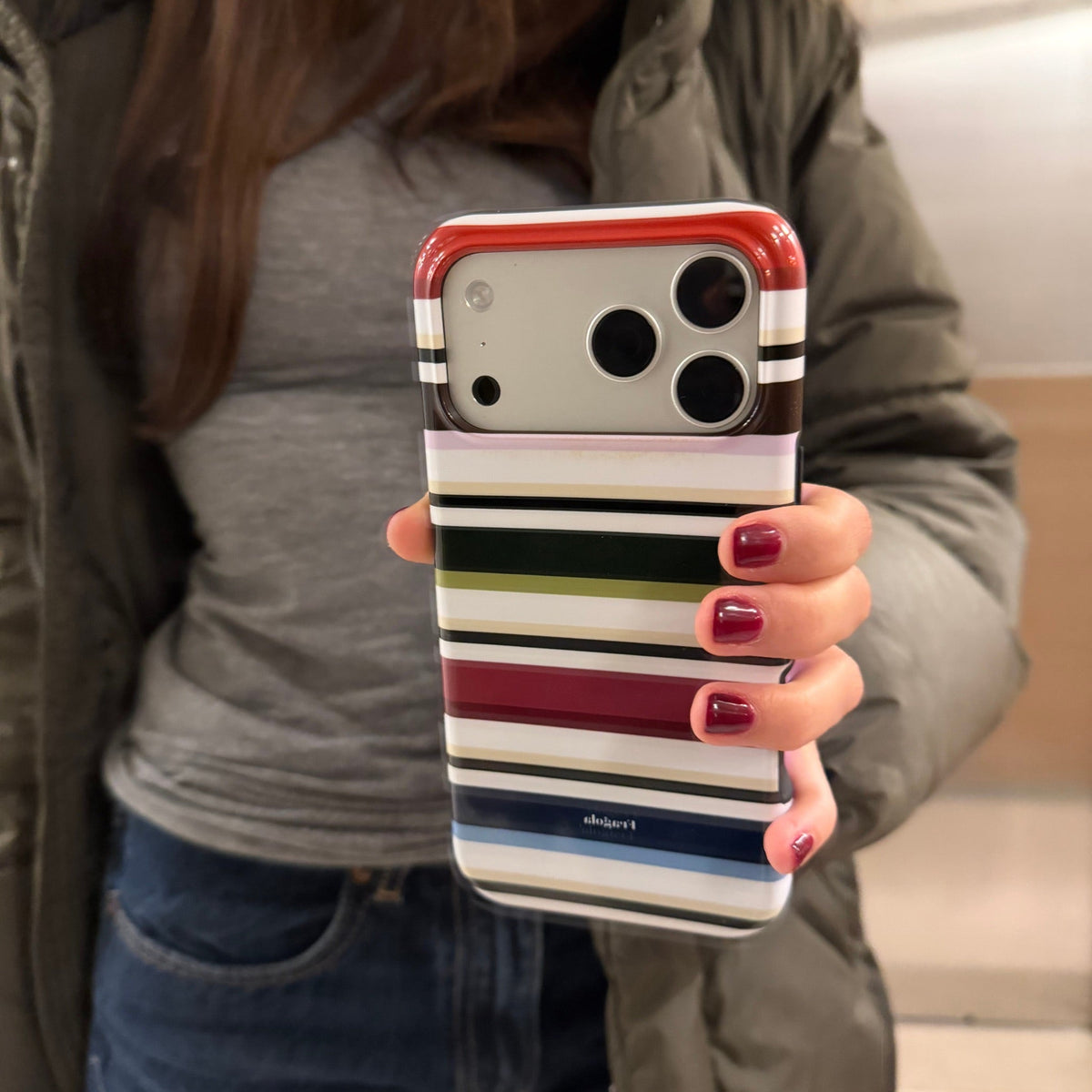 Olivia Premium Tough Shining Phone Case (Double Layer) Available For All iPhone Models