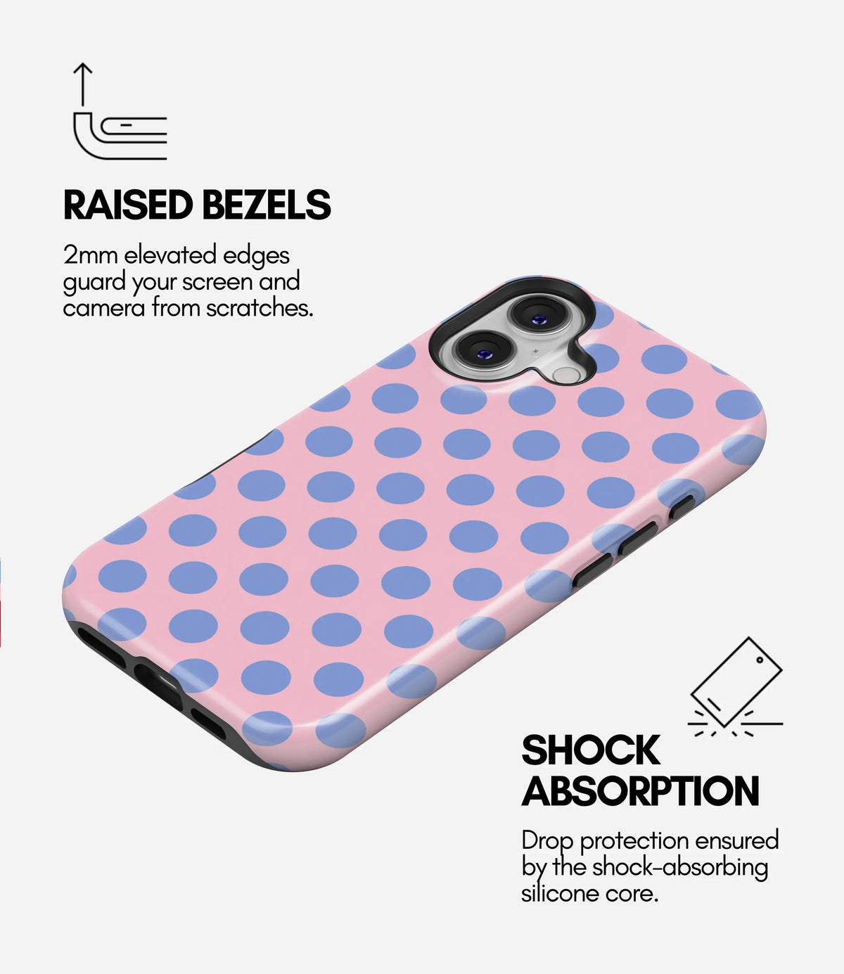 Berry Pop Premium Tough Shining Phone Case (Double Layer) Available For All iPhone Models
