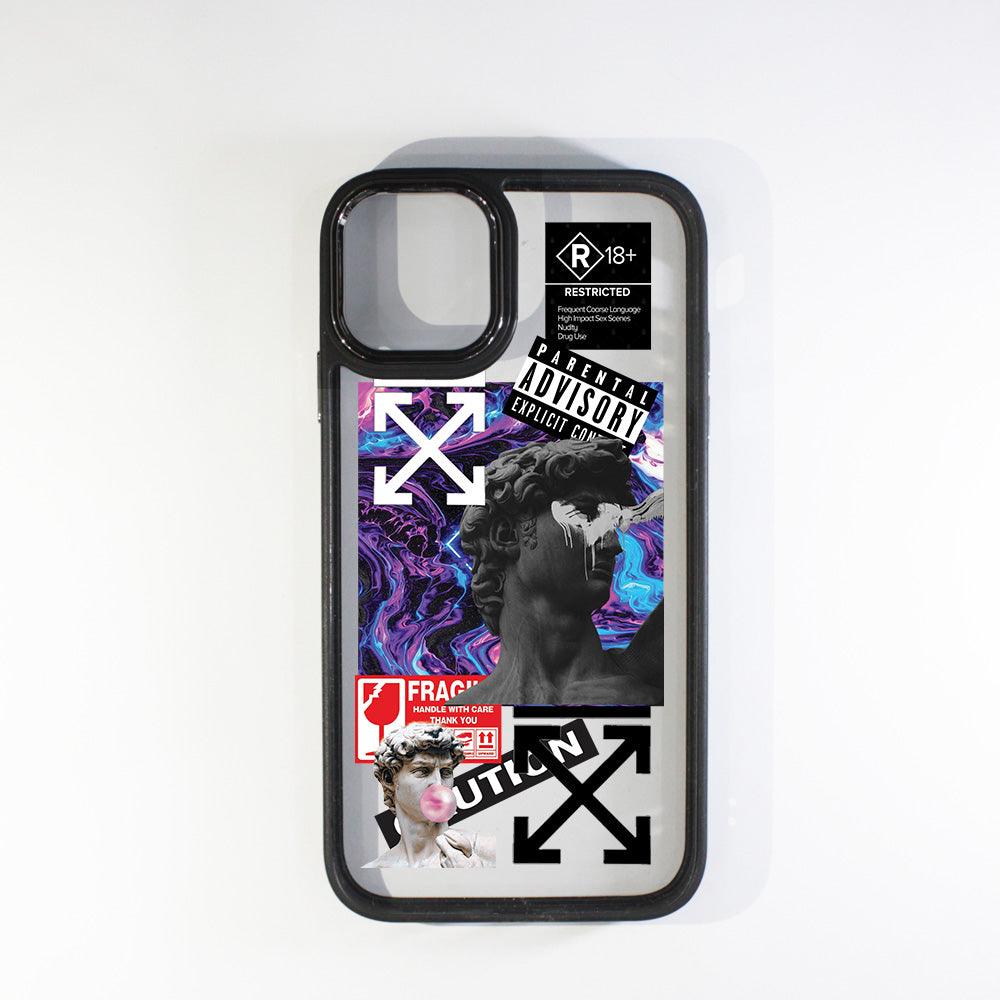 18+ Black Border Case - Case On