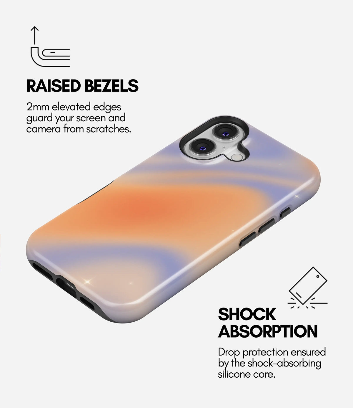 Sunset Mirage Premium Tough Shining Phone Case (Double Layer) Available For All iPhone Models