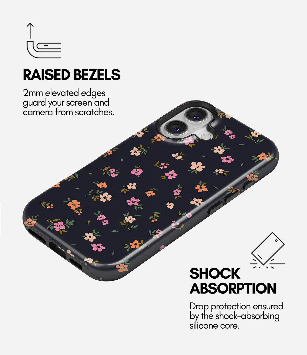 Midnight Meadow Premium Tough Shining Phone Case (Double Layer) Available For All iPhone Models
