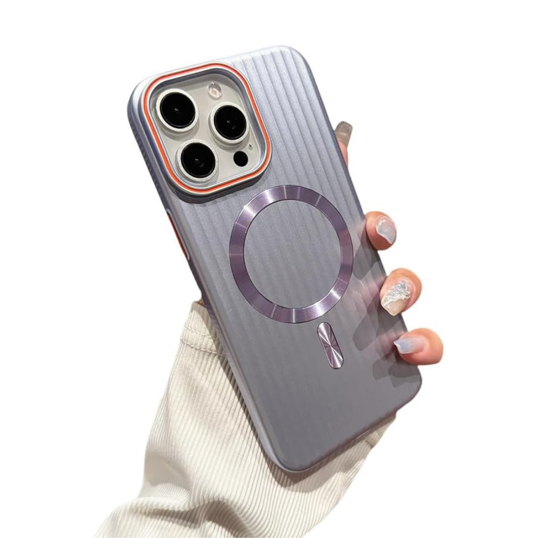Striped Matte Magnetic Phone Case