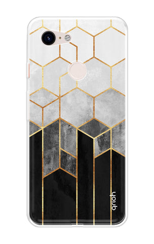 Hexagonal Pattern Soft Cover for Google Pixel 3 XL