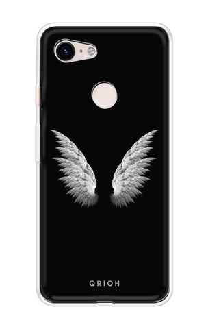 White Angel Wings Soft Cover for Google Pixel 3 XL