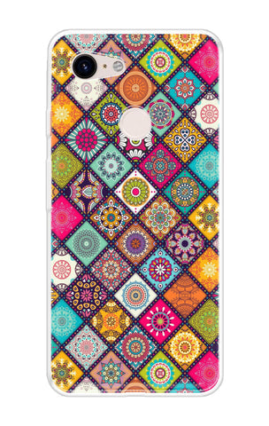 Multicolor Mandala Soft Cover for Google Pixel 3 XL