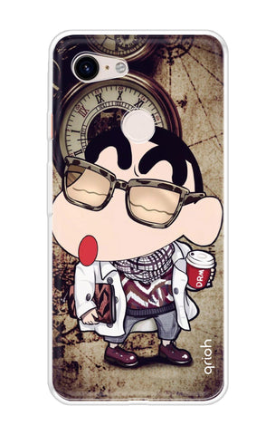 Nerdy Shinchan Soft Cover for Google Pixel 3 XL