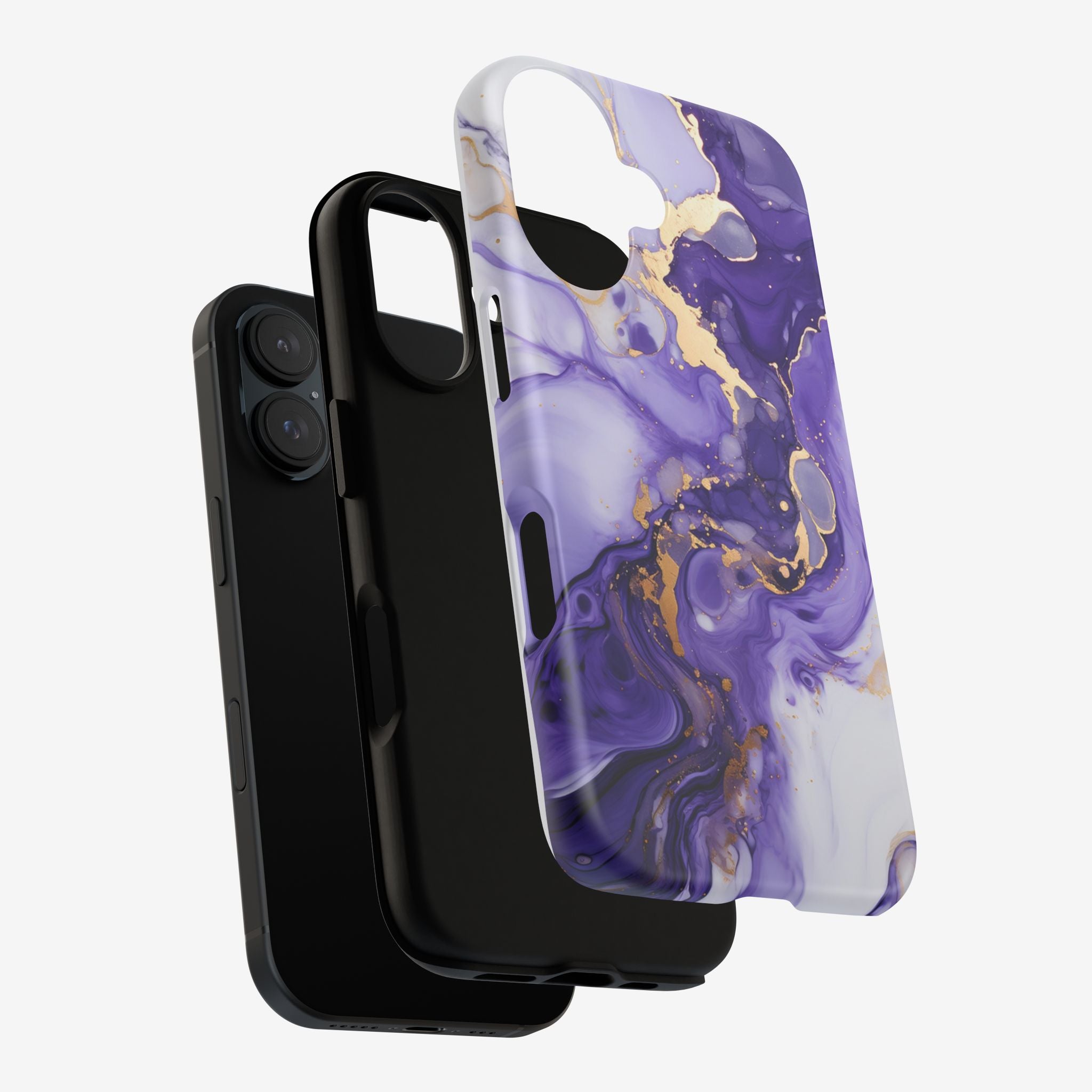 Violet Flow Premium Tough Shining Phone Case (Double Layer) Available For All iPhone Models