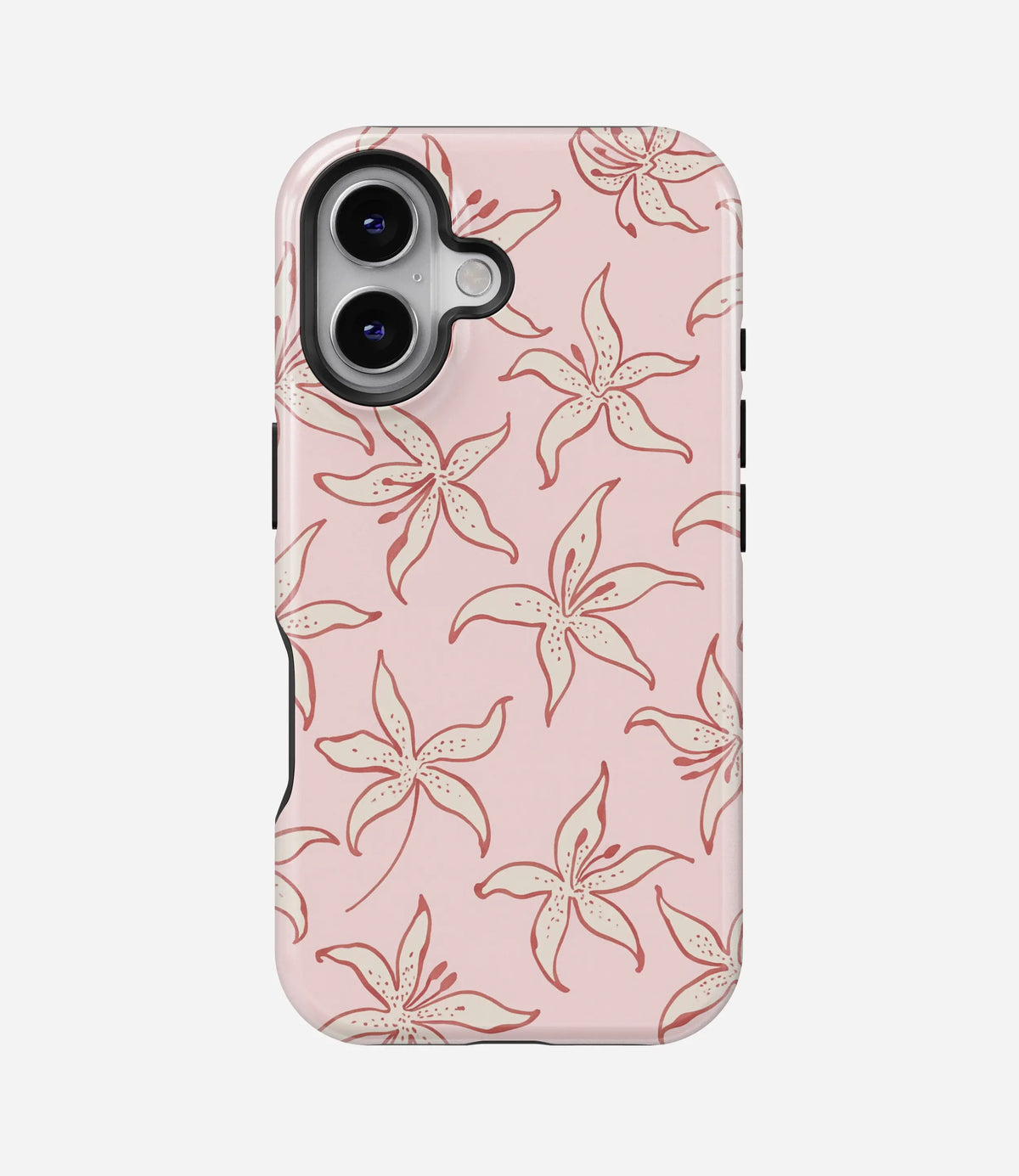 Petal Sketch Premium Tough Shining Phone Case (Double Layer) Available For All iPhone Models