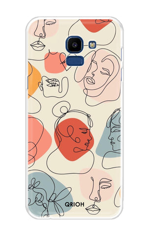 Abstract Faces Soft Cover for Samsung Galaxy ON6