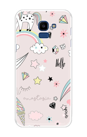 Unicorn Doodle Soft Cover For Samsung Galaxy ON6