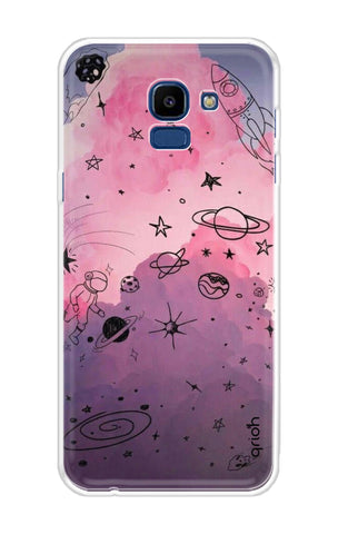 Space Doodles Art Soft Cover For Samsung Galaxy ON6