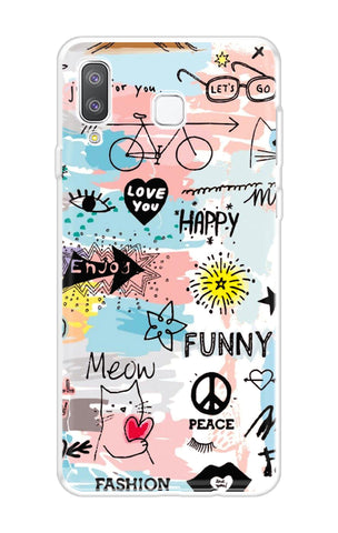 Happy Doodle Soft Cover for Samsung Galaxy A8 Star