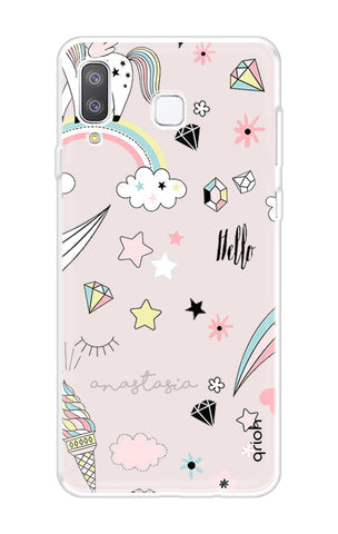 Unicorn Doodle Soft Cover For Samsung Galaxy A8 Star