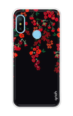 Floral Deco Soft Cover For Xiaomi Redmi 6 Pro