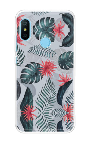 Retro Floral Leaf Soft Cover for Xiaomi Redmi 6 Pro