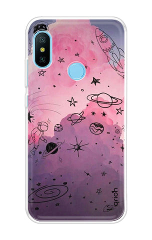Space Doodles Art Soft Cover For Xiaomi Redmi 6 Pro