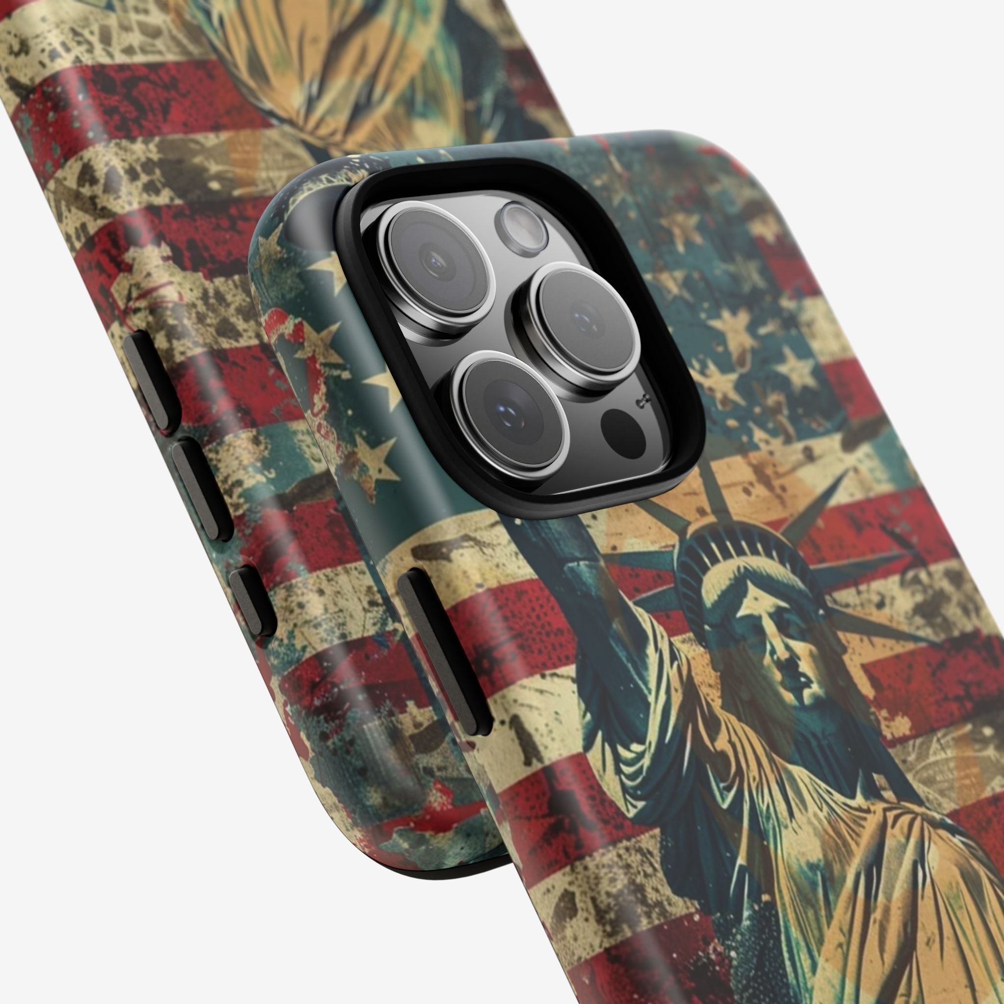 Vintage Liberty Premium Tough Shining Phone Case (Double Layer) Available For All iPhone Models