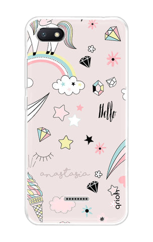 Unicorn Doodle Soft Cover For Xiaomi Redmi 6A