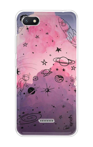 Space Doodles Art Soft Cover For Xiaomi Redmi 6A