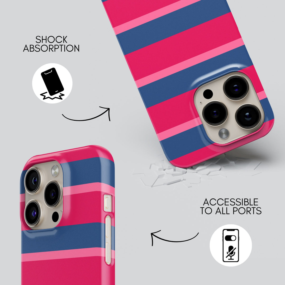 Amazonia Premium Tough Shining Phone Case (Double Layer) Available For All iPhone Models