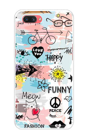 Happy Doodle Soft Cover for Oppo A3s