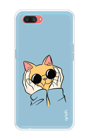 Attitude Cat Soft Cover for Oppo A3s