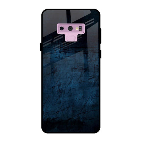 Dark Blue Grunge Glossy Case for Samsung Galaxy Note 9