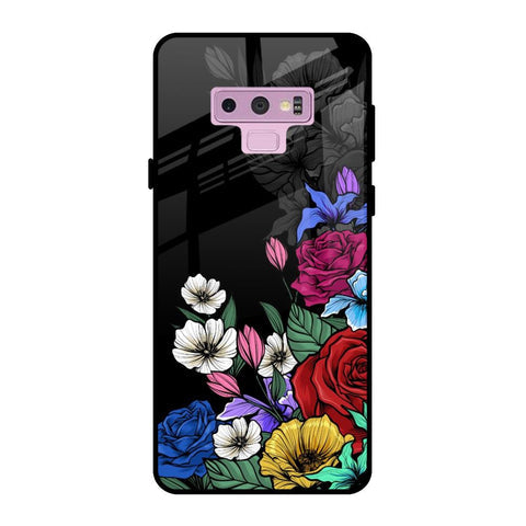 Rose Flower Bunch Art Glossy Case for Samsung Galaxy Note 9