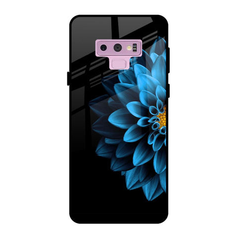 Half Blue Flower Glossy Case for Samsung Galaxy Note 9