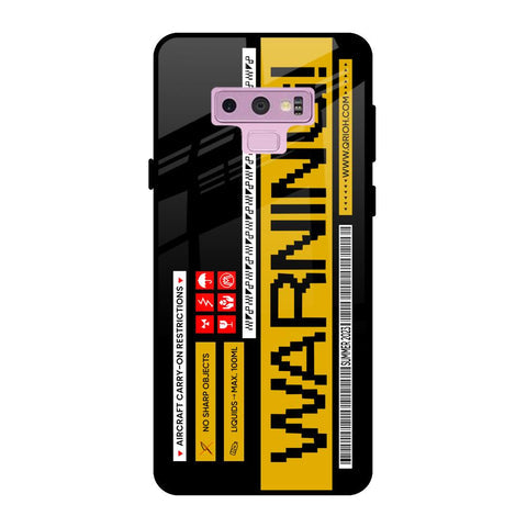 Aircraft Warning Glossy Case for Samsung Galaxy Note 9