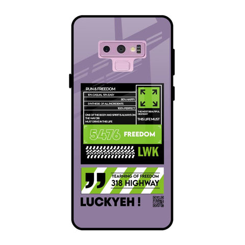 Run & Freedom Glossy Case for Samsung Galaxy Note 9