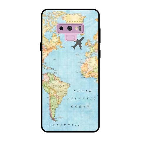 Travel Map Glossy Case for Samsung Galaxy Note 9
