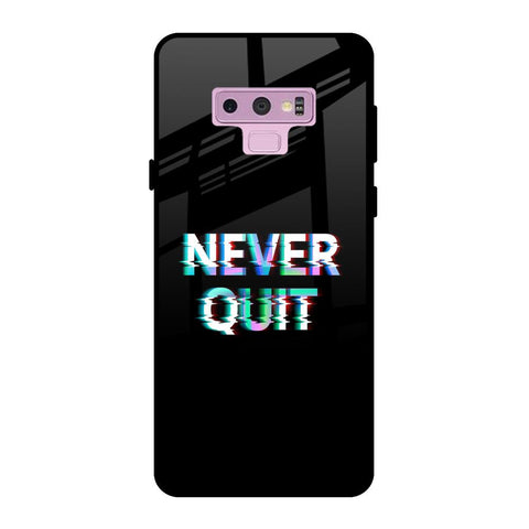 Never Quit Glossy Case For Samsung Galaxy Note 9