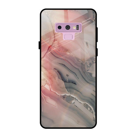 Pink And Grey Marble Glossy Case For Samsung Galaxy Note 9