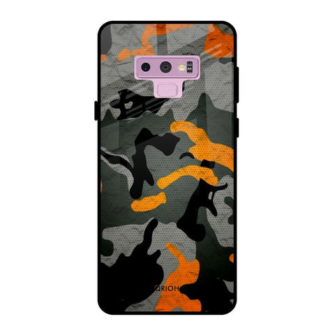 Camouflage Orange Glossy Case For Samsung Galaxy Note 9