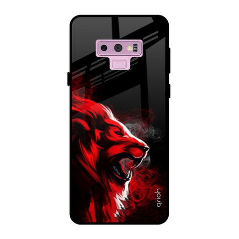 Red Angry Lion Glossy Case for Samsung Galaxy Note 9