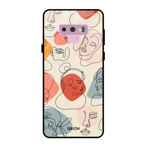 Abstract Faces Glossy Case for Samsung Galaxy Note 9