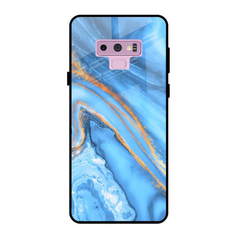 Vibrant Blue Marble Glossy Case for Samsung Galaxy Note 9